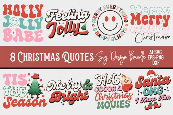 Download Christmas Quotes SVG Design Bundle - Christmas quotes Collection