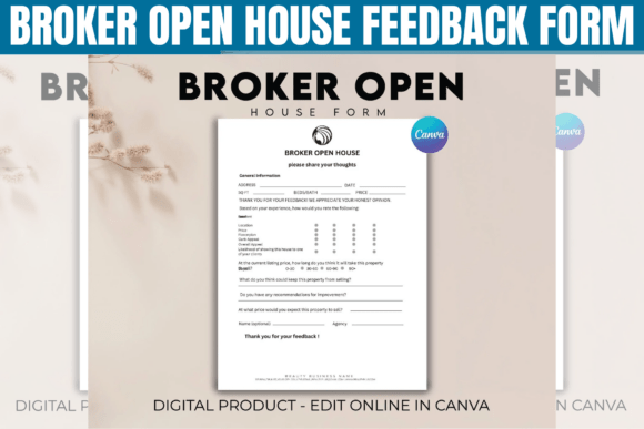Download Broker Open House Feedback Form - House Collection