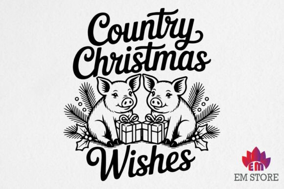 Download Country Christmas Wishes SVG Farmhouse - House Collection