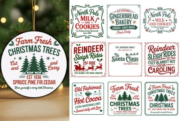 Download * Farmhouse Christmas Sign Bundle * - House Collection