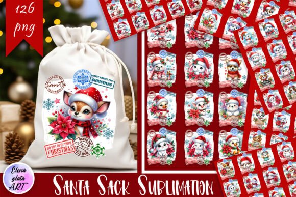 Download Santa Sack Sublimation Christmas Bundle - Christmas bundle Collection