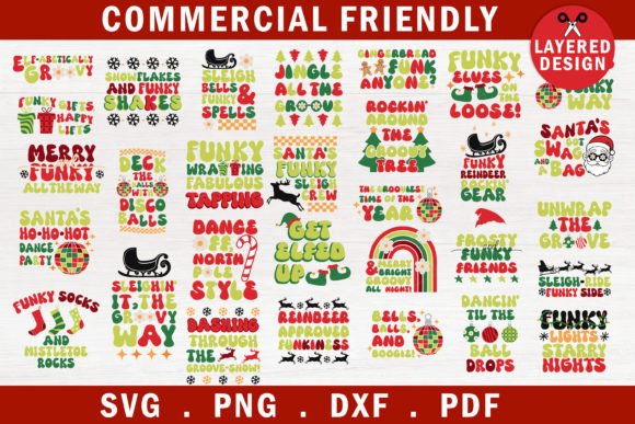 Download 30 Groovy Retro Christmas Quotes SVG - Christmas quotes Collection
