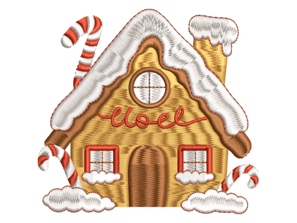 Download Gingerbread House Embroidery - House Collection