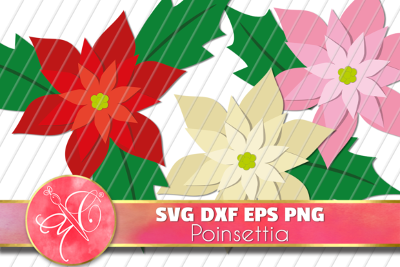 Download Christmas Flowers, Poinsettia SVG Files - Svg file Collection