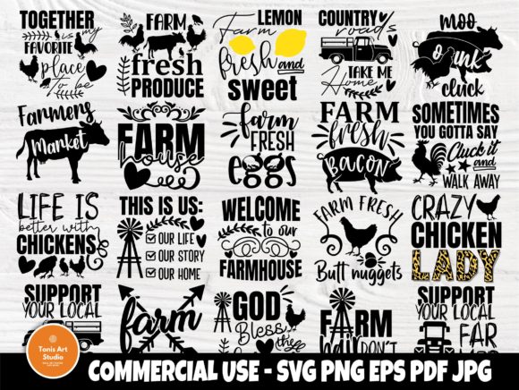 Download Farmhouse SVG Bundle, Chicken Svg, Farm - House Collection