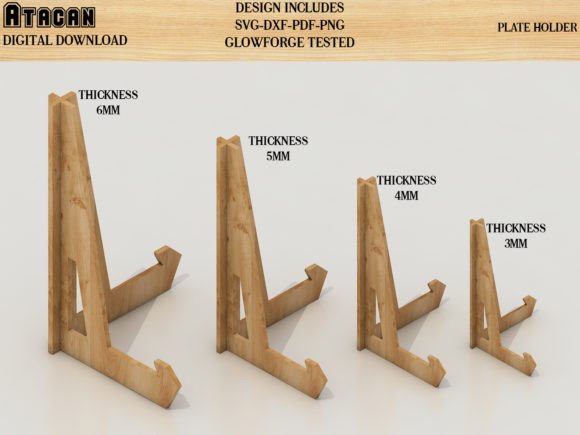 Download Dish Frame Stand / Plate Holder SVG File - Svg file Collection